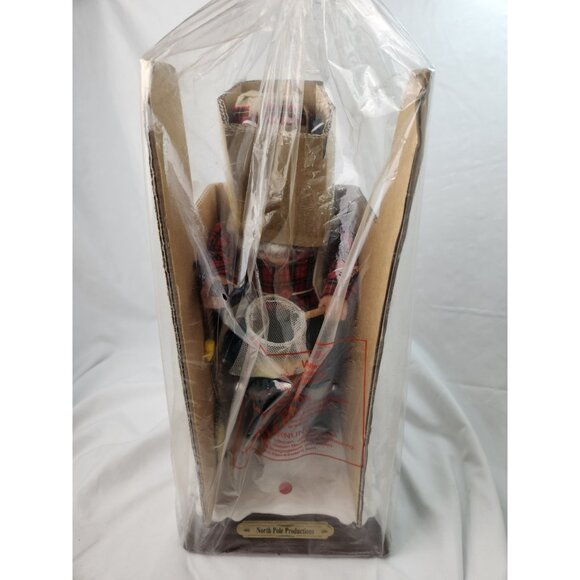 Vintage Christmas Gemmy Animated Fishing Santa North Pole Productions Music 1996 - Picture 7 of 8